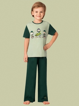 Пижама, Nirey BXP401311, темный милитари/принт,  BXP401311 зелёный