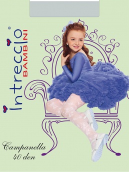 Колготки детские, Intreccio Bambini CAMPANELLA 40, azzurro,  CAMPANELLA 40 голубой