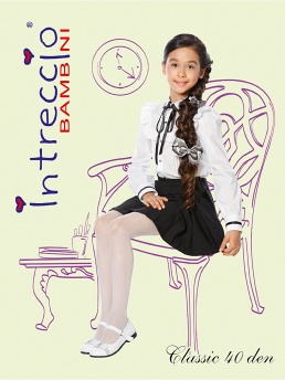 Колготки, Intreccio Bambini CLASSIC 40, bianco,  CLASSIC 40 белый
