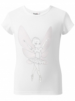 Футболка спортивная «Фея-балерина», Touche FDS011503A, белый,  FDS011503A белый