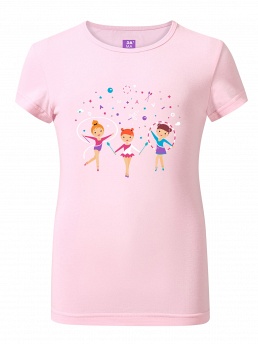 Футболка, FDS011902C, розовый,  FDS011902C розовый