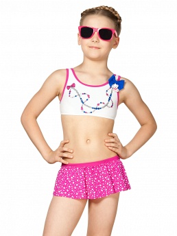 Купальник для девочек,  GB011405 Dolce белый