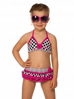 Купальник детский,  GB021203 Lampone розовый
