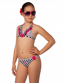 Детский купальник,  GB021207 Fragola чёрный