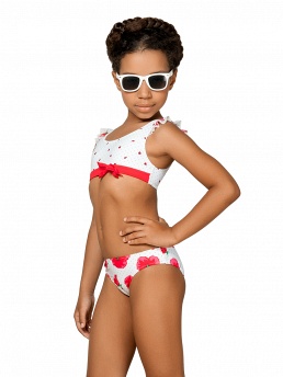 Купальник для девочек,  GB021404 Esta белый