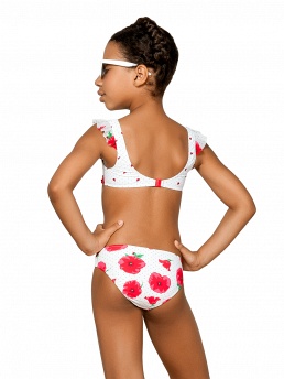 Купальник для девочек,  GB021404 Esta белый