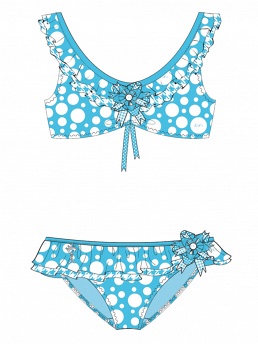 Купальник с ободком Brooke,  GB031503A AF Brooke голубой