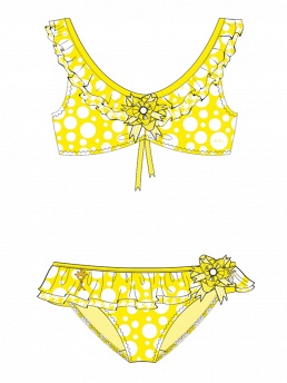 Купальник с ободком Brooke,  GB031503B AF Brooke жёлтый