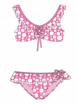 Купальник с ободком Brooke,  GB031503C AF Brooke розовый