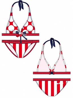 Купальник детский,  GB041103 Tulip красный