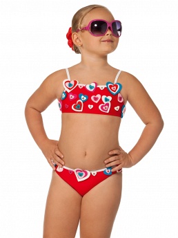 Купальник детский,  GB041207 Aficion красный