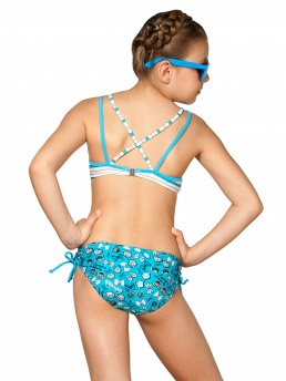 Купальник для девочек,  GB041403 Kiss белый