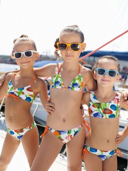 Детский купальник,  GB051302 Azura белый