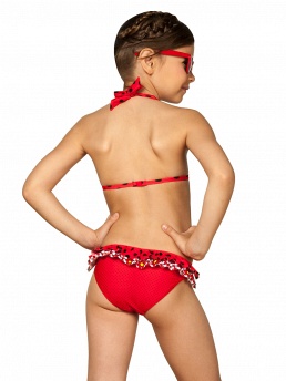 Купальник для девочек,  GB051406 Ladybird красный