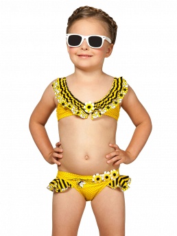 Купальник для девочек,  GB051407 Lea жёлтый