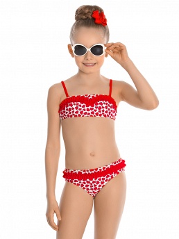 Купальник детский,  GB051803AN красный