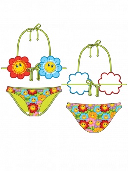 Купальник детский,  GB061201 El Cristo зелёный