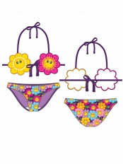 Купальник детский,  GB061201 El Cristo фиолетовый