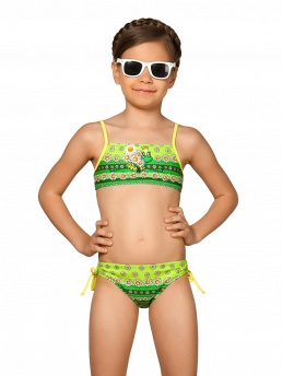 Купальник для девочек,  GB071403 Holly зелёный
