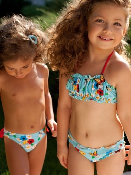 Детский купальник,  GB091302 Freesia голубой