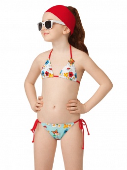 Детский купальник,  GB091303 Echinacea голубой