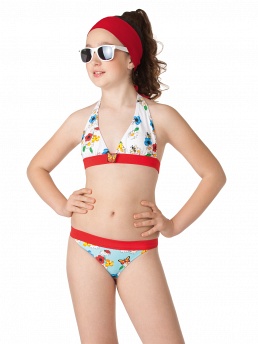 Детский купальник,  GB091304 Clematis голубой