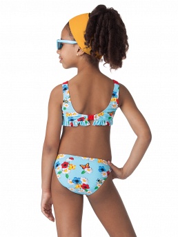 Детский купальник,  GB091305 Camellia голубой