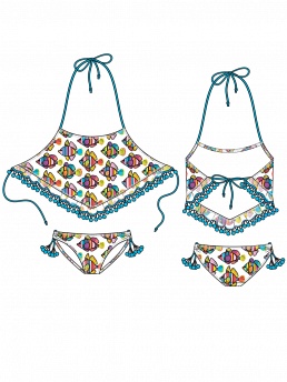 Детский купальник,  GB111205 Neon 