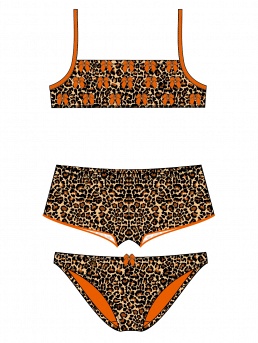 Купальник детский с шортами Jenny,  GBX021303 AF Jenny коричневый