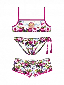 Купальник с шортами Flora,  GBX031402 AF Flora розовый