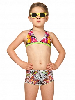 Купальник для девочек-подростков (бюст, плавки, шорты),  GBX131403 Mari белый