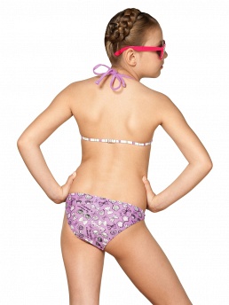 Купальник для девочек (бюст, плавки, юбка),  GBZ041404 Superstar белый