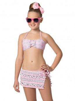 Купальник детский Vanilla (топ, плавки, юбка),  GBZ051507 Vanilla 