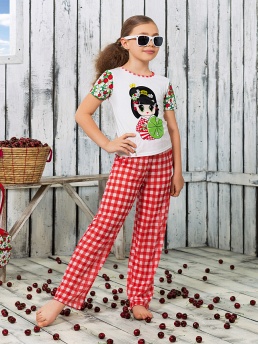 Футболка с брюками Carina,  GHC021509 AF Carina красный