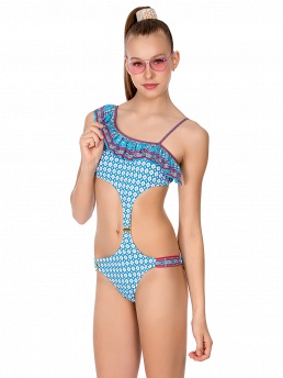 Купальник подростковый Sharon,  GI031805AF голубой