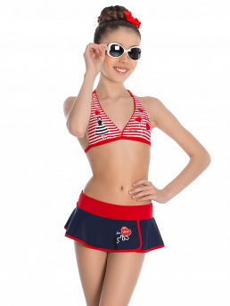 Купальник детский,  GM051806AN красный