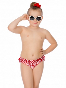 Плавки для девочки,  GP051801AN красный