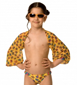 Купальный костюм для девочек,  GPH021003 Tropicana жёлтый