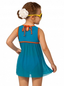 Платье детское летнее (с плавками),  GPQ041212 Cachipolla голубой