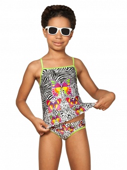 Купальник-танкини для девочек-подростков,  GPT131404 Sophie белый