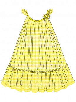 Платье с сумочкой Beverly,  GQ031506B AF Beverly жёлтый