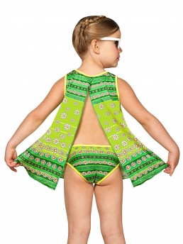 Платье пляжное для девочек,  GQ071406 Amy зелёный
