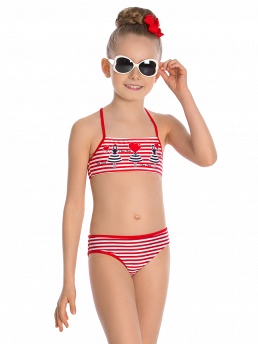Купальник детский,  GR051805AN красный