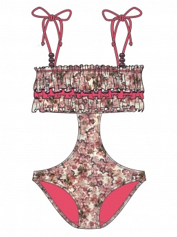 Купальник детский Adele,  GS011204 AF Adele розовый