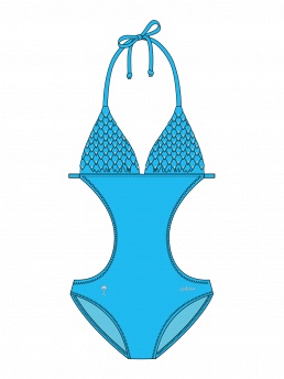 Купальник детский Nadine,  GS011402A AF Nadine голубой