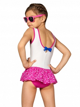 Купальник для девочек слитный,  GS011406 Diletto белый