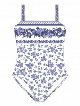 Купальник детский Sandra,  GS011501 AF Sandra голубой