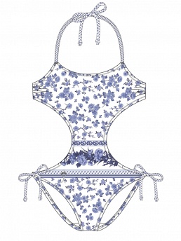 Купальник детский Sylva,  GS011508 AF Sylva голубой