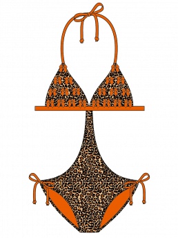 Купальник детский Joleen,  GS021304 AF Joleen коричневый