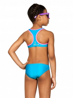 Купальник-трикини спортивный для девочек,  GS031407 Lyra голубой